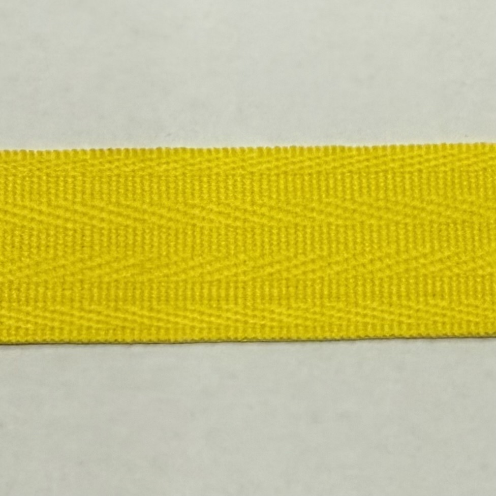 Poly Binding Tape Bright Yellow 25mm